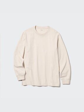 Uniqlo AIRism UV Protection Long-Sleeve T-Shirt – Beige, Unisex XS